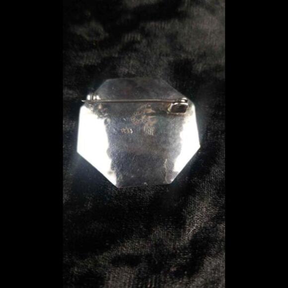 Vintage Old Cuzco 18 k Gold & Sterling Silver Brooch and Screw Back Earrings - Picture 3 of 3